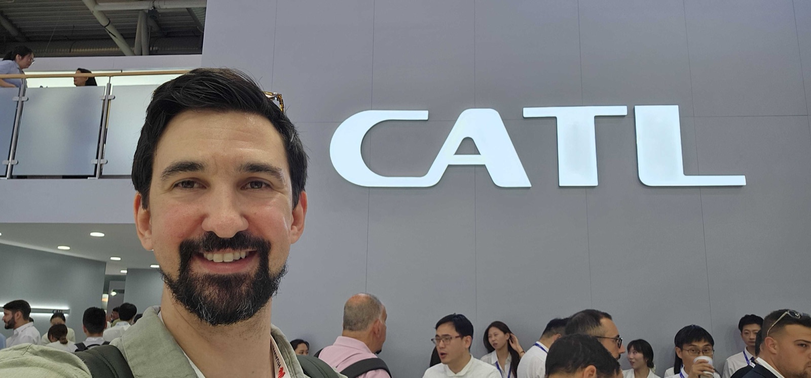 Dr Ben Miles at the CATL launch in Munich